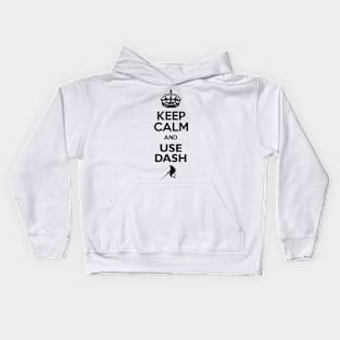 Marlette keep calm black Kids Hoodie